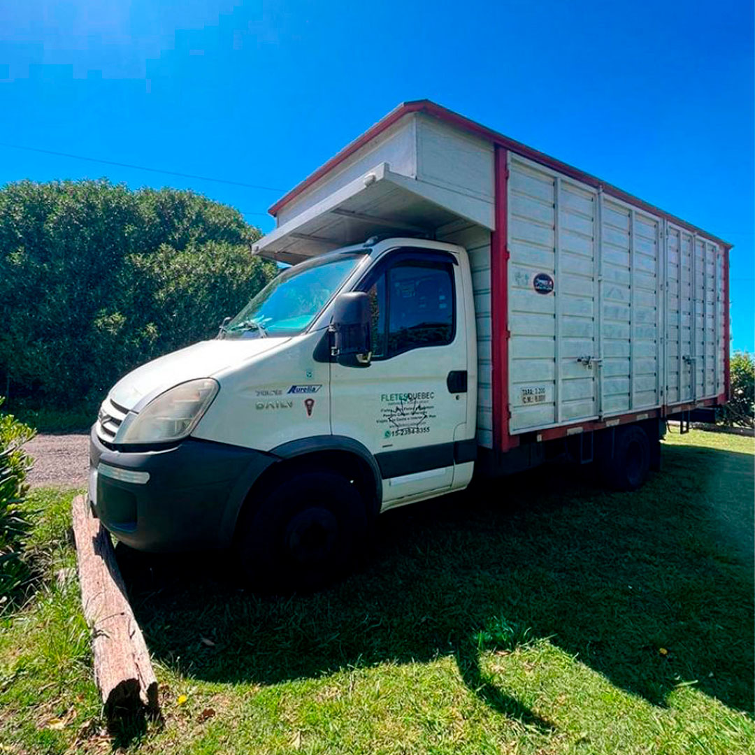 Camión grande para transporte de maquinaria pesada
